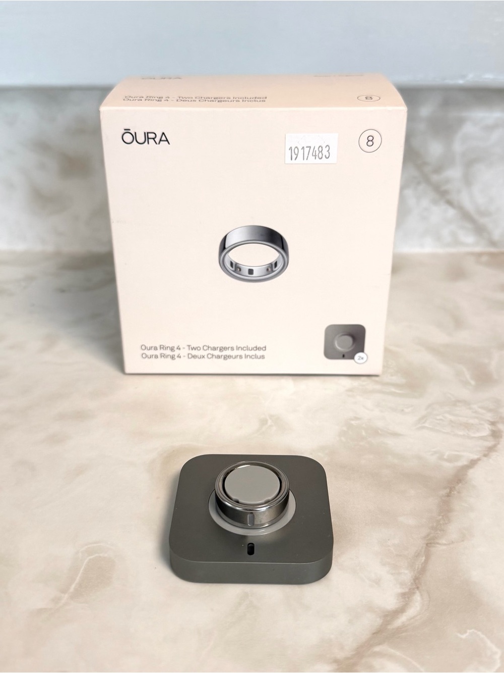 Oura ring 4 - silver size 8